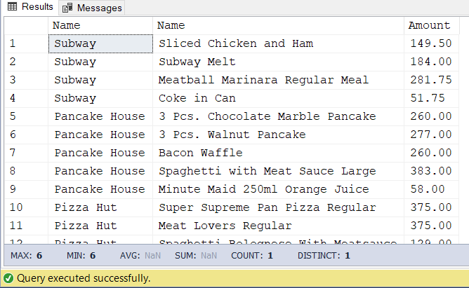 پرس و جو از یک پایگاه داده گراف SQL Server