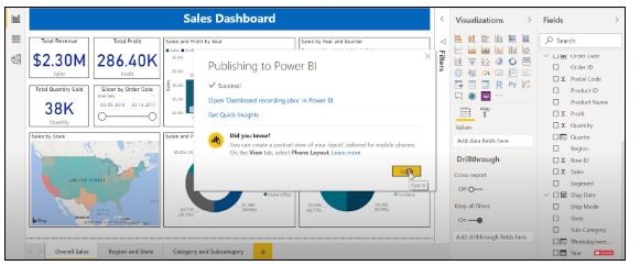 چگونه یک داشبورد Power BI ایجاد کنیم: