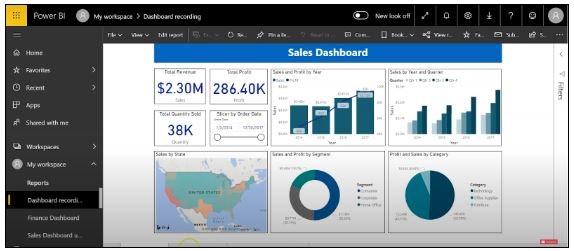 بررسی ویژگی های سرویس Power BI